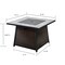 Deko Living Gas Outdoor Firepit Table - 35 Inch COB10001 - alternate 2